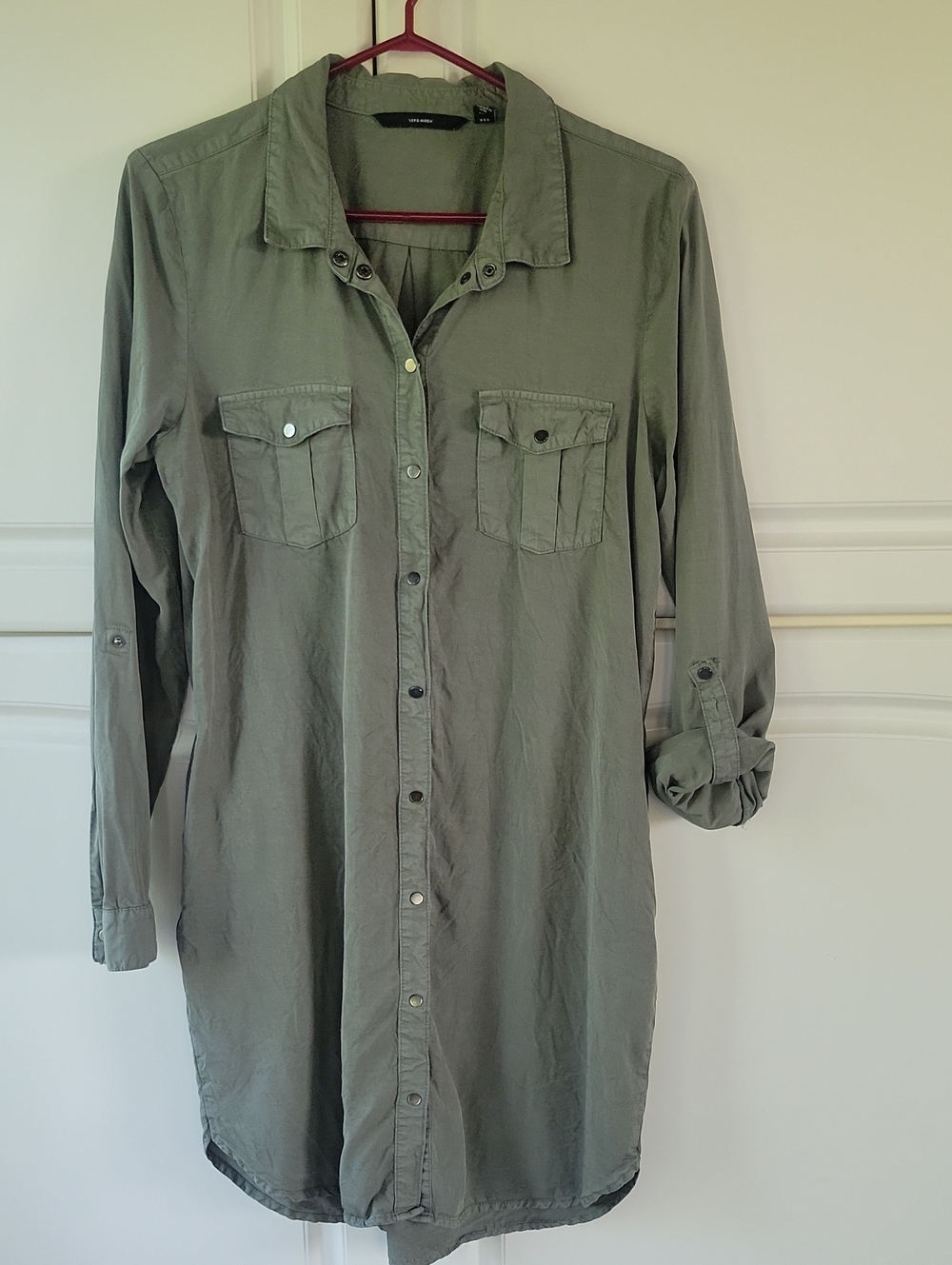 Vero Moda Forest Green Shirt Dress